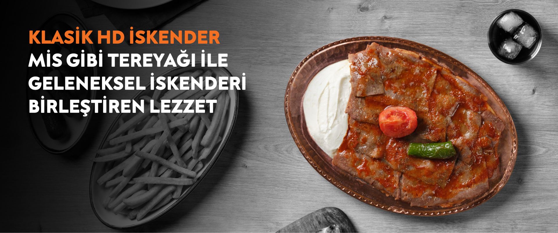 Klasik hd iskender mis gibi tereyağı ile geleneksel iskenderi birleştiren lezzet
